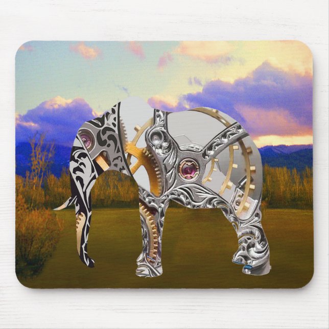 Mechanik-Elephant Mousepad (Vorne)