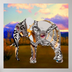 Mechanik-Elephant Poster