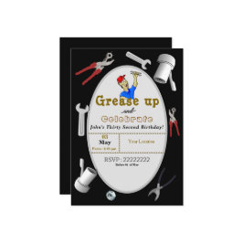 Mechanik-Geburtstag Einladung