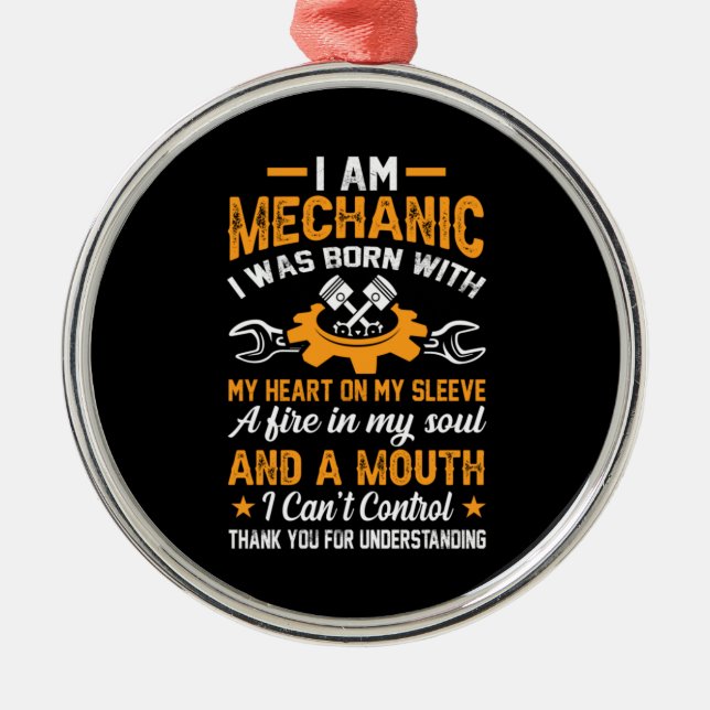 Mechanik I Ornament Aus Metall (Vorne)