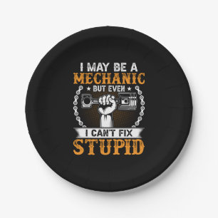 Mechanik I vielleicht ein Mechaniker Pappteller