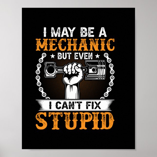 Mechanik I vielleicht ein Mechaniker Poster (Vorne)