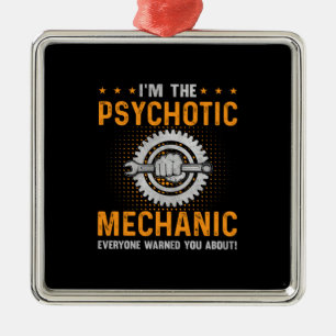 Mechanik   Ich bin der Psychotiker Ornament Aus Metall