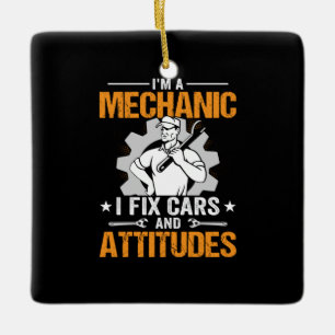 Mechanik   Ich bin ein Mechaniker-I-Fix Keramikornament