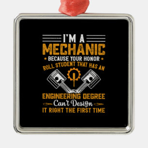Mechanik   Ich bin ein Mechaniker Ornament Aus Metall