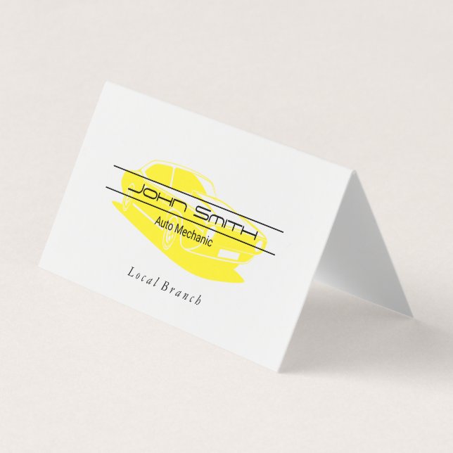 Mechanik | Ingenieur | Car-Logo Visitenkarten (Vorderseite)