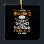 Mechanik Ja, ich bin ein Mechaniker Keramikornament<br><div class="desc">Mechanik Ja,  ich bin ein Mechaniker</div>