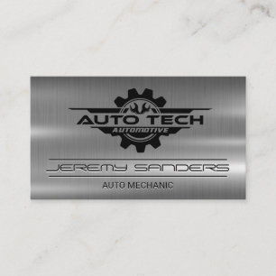 Mechanik   Metall   Auto Tech Automotive Visitenkarte