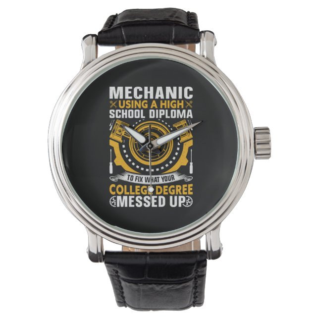 Mechanik mit einem Diplom Armbanduhr (Vorderseite)