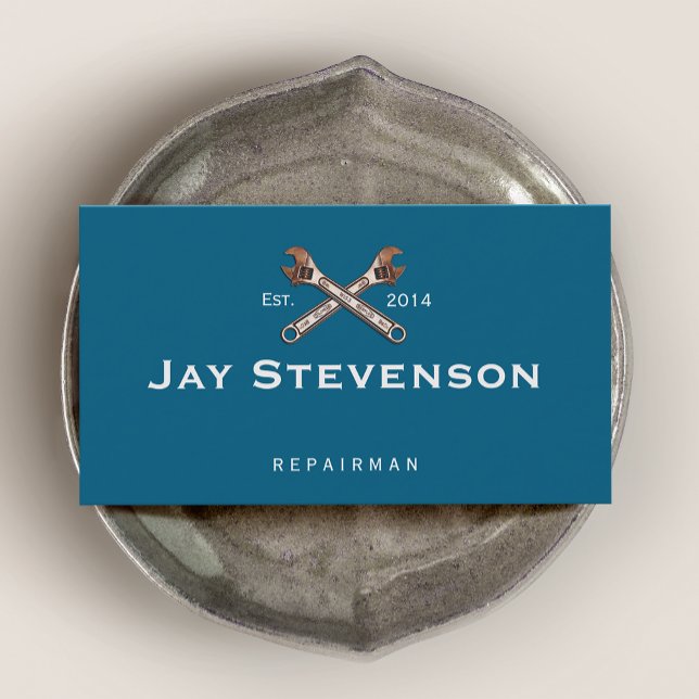 Mechanik/Zuhause-Reparaturschlüssel Visitenkarte (Von Creator hochgeladen)