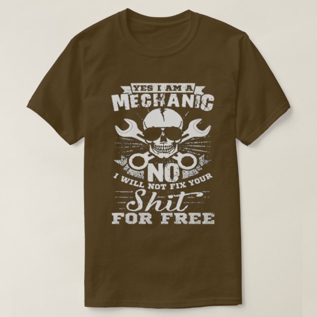 Mechaniker 2 T-Shirt (Design vorne)