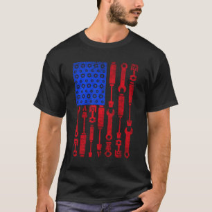 Mechaniker-Auto-Liebhaber-Shirt amerikanische T-Shirt