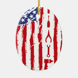 Mechaniker - Auto-Mechanikerauto-Wartungshandel Keramikornament