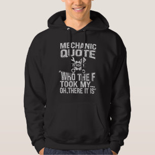 Mechaniker Autotyp Mechaniker Heimwerker Garage Re Hoodie
