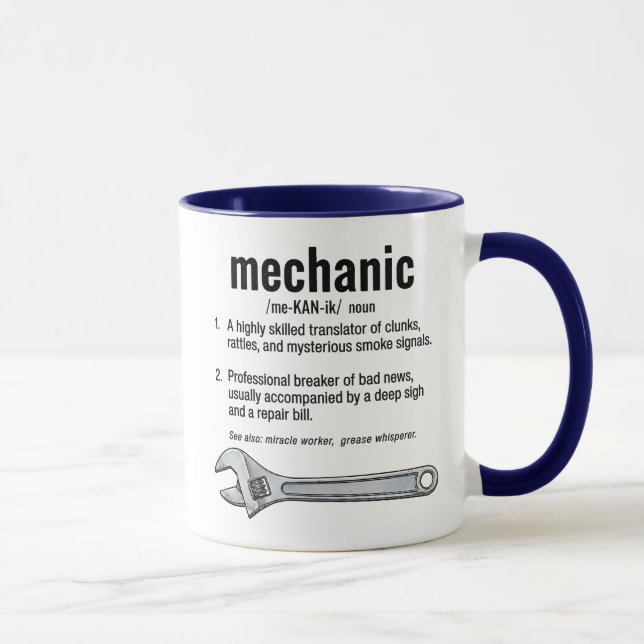 Mechaniker-Definition  Tasse (Rechts)