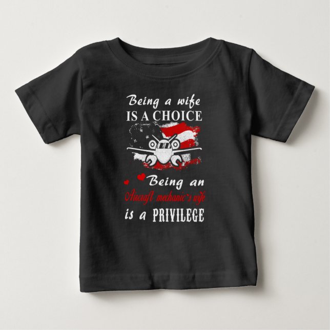 Mechaniker des Flugzeugs - als Mechaniker des Flug Baby T-shirt (Vorderseite)