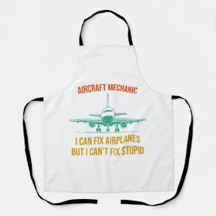 Mechaniker des Flugzeugs kann ich Flugzeuge repari Schürze