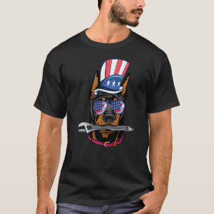 Mechaniker Dobermann Züchter Pinscher Hundebesitze T-Shirt