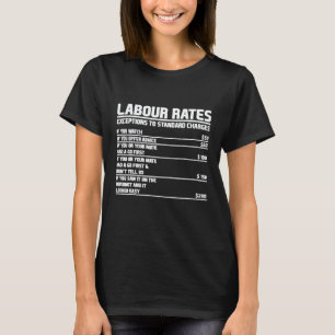 Mechaniker Elektriker Stundensatz Arbeitslohn T T-Shirt