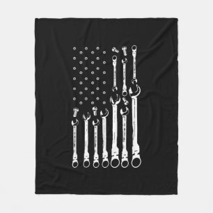 Mechaniker-Flagge Amerikanische patriotische Flagg Fleecedecke