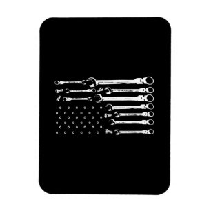 Mechaniker-Flagge Amerikanische patriotische Flagg Magnet