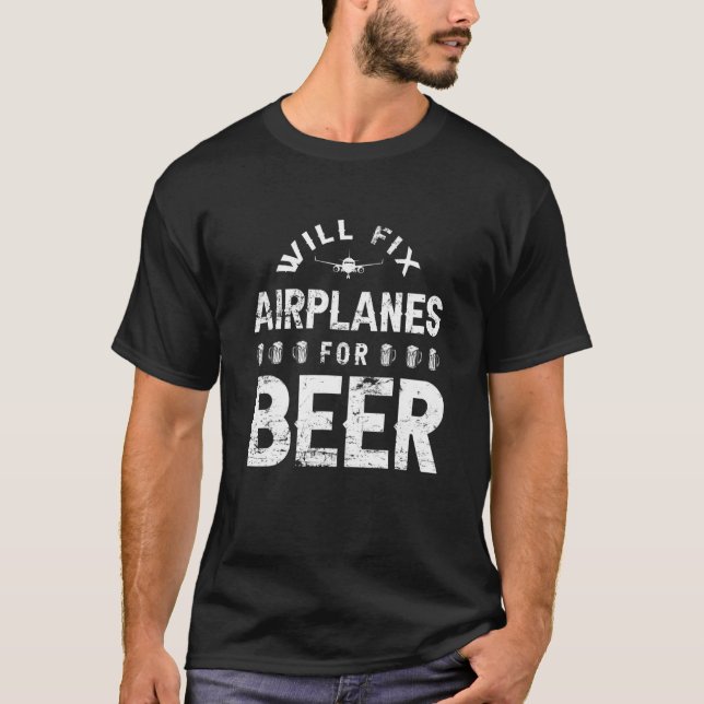 Mechaniker für Biertechniker T-Shirt (Vorderseite)