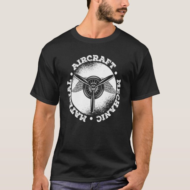 Mechaniker für technische Flügel T-Shirt (Vorderseite)