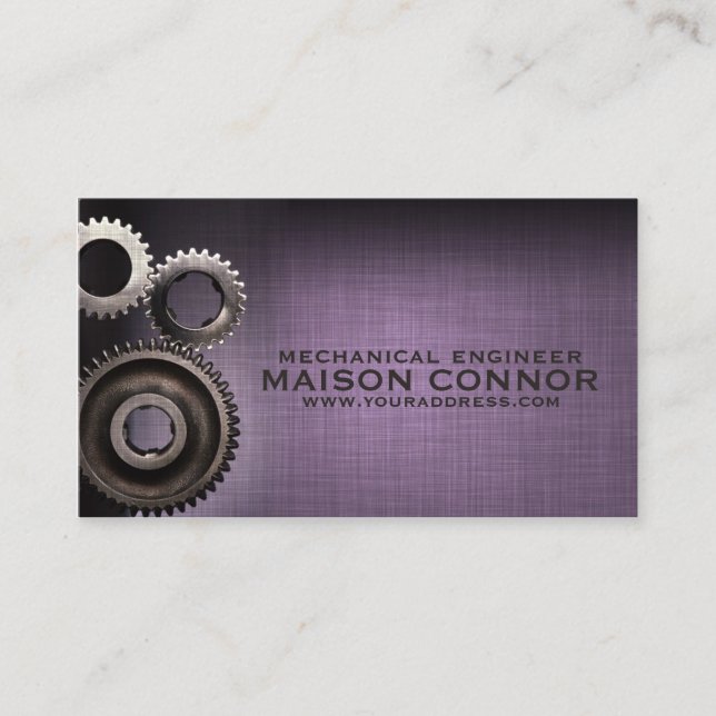 Mechaniker-Gang-Entwurfs-Maschinenbauwesen-Karte Visitenkarte (Vorderseite)