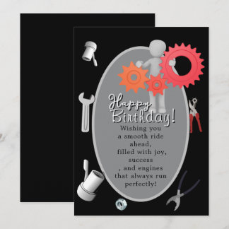 Mechaniker-Geburtstag Karte