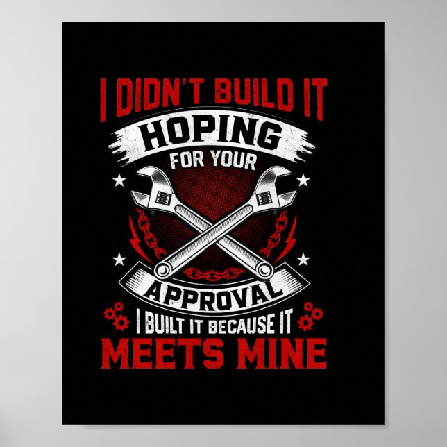 Mechaniker habe ich es nicht gebaut poster (Vorne)