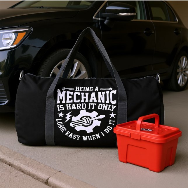 Mechaniker Hart Schwer Leicht Duffle Bag (Von Creator hochgeladen)