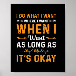 Mechaniker, ich mache, was ich will poster