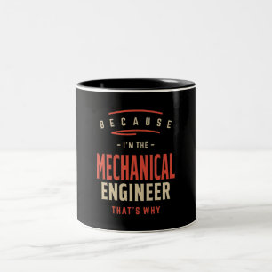 Mechaniker Job Beruf Geburtstagsarbeiter Zweifarbige Tasse