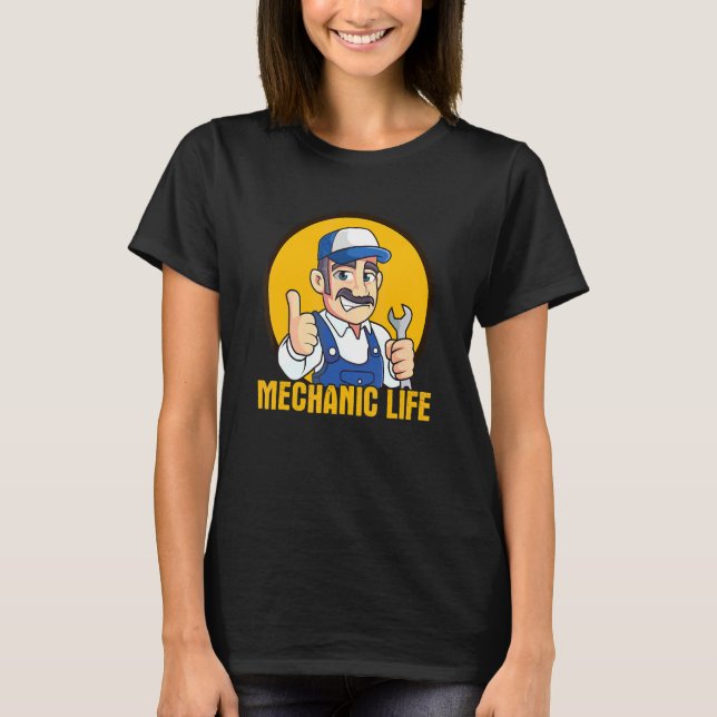Mechaniker-Leben T-Shirt (Vorderseite)