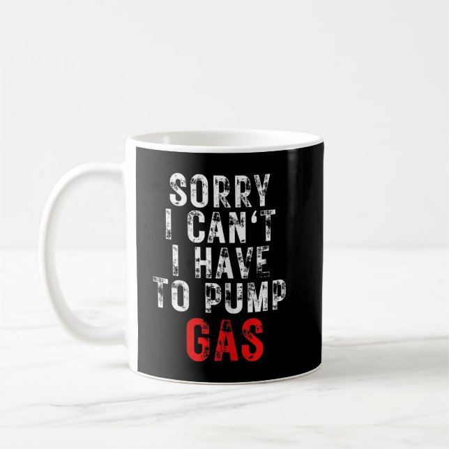 Mechaniker leider muss ich Gas pumpen Kaffeetasse (Links)