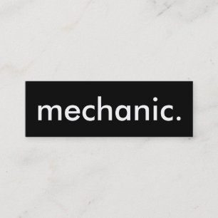 Mechaniker. LoyalitätsLochkarte Treuekarte