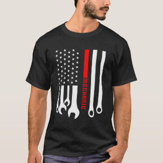 Mechaniker Mechanist Garage American Flag G T-Shirt