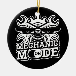 Mechaniker-Modus An Bord Flugzeugingenieur Flugzeu Keramik Ornament