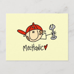 Mechaniker Postkarte