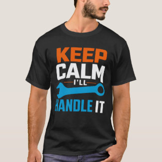 Mechaniker-Schraubenschlüssel Lustiges Handwerker- T-Shirt