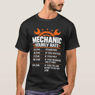 Mechaniker-Stundensatz Arbeitskollegen Auto T-Shirt