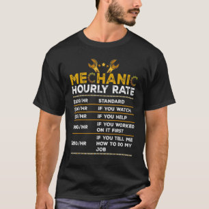 Mechaniker-Stundensatz Arbeitslohn T-Shirt