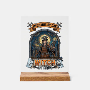 Mechaniker-Tag Hexen-Nacht Halloween Steampunk Fra Acrylschild