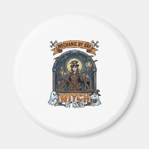 Mechaniker-Tag Hexen-Nacht Halloween Steampunk Fra Magnet