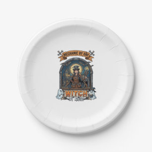 Mechaniker Tag Hexen Nacht Halloween Steampunk Fra Pappteller