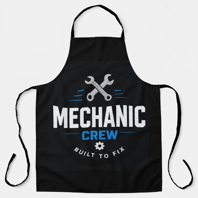 🔧 Mechaniker-Team Modernes Garagenpersonal  🔧 Schürze (Vorderseite)