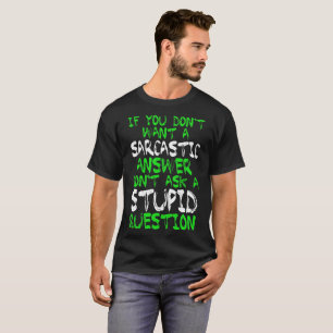 Mechaniker tun nicht sarkastische Antwort-dummes T-Shirt