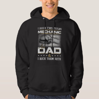 Mechaniker-Vater Humor-Zitat-Design-Bekleidung Hoodie