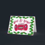 Mechaniker-Weihnachtskarte Feiertagskarte<br><div class="desc">Redneck-Weihnachtskarte</div>