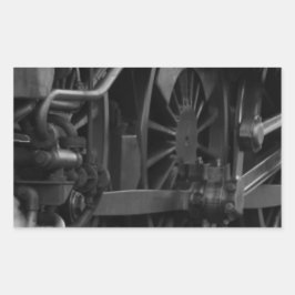 Mechanikschule für Lokomotive Rechteckiger Aufkleber